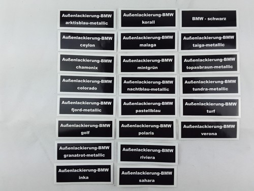 Bmw aufkleber außenlackierung - bmw,